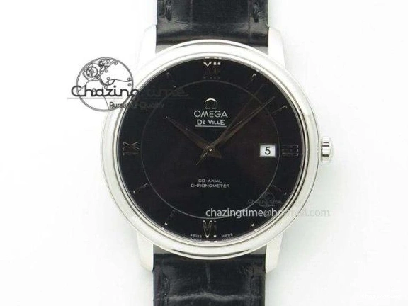 0120 Functional De Ville MK 1:1 Best Edition SS White Dial On Black Leather Strap A 8260